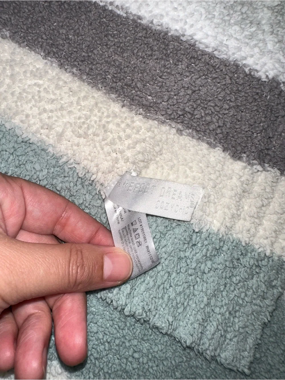 Barefoot dreams striped throw blanket